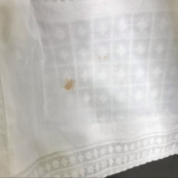 J Crew Flutter Sleeve Shift Dress In Eyelet 100% Cotton SIZE 8 - Picture 10 of 15